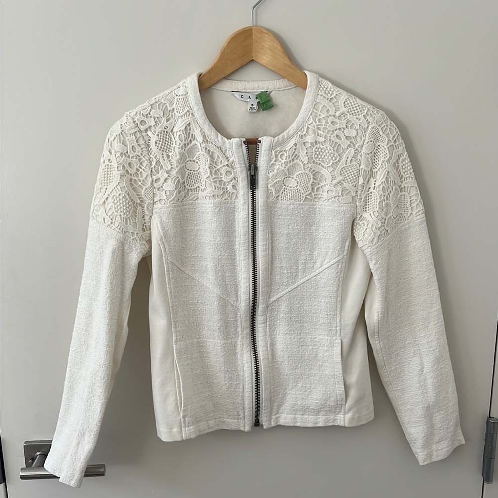 Cabi White Lace Women's Jacket #715